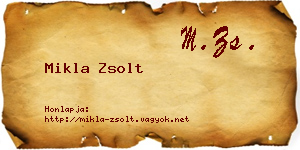 Mikla Zsolt névjegykártya